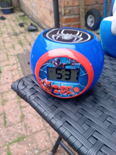 Lexmark spiderman alarm - spiderman, clock